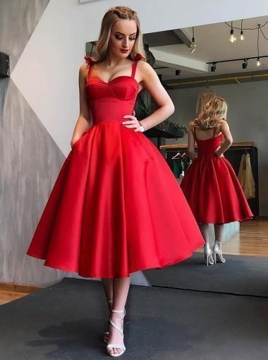 Red Brooklyn Homecoming Dresses Simple Short 173