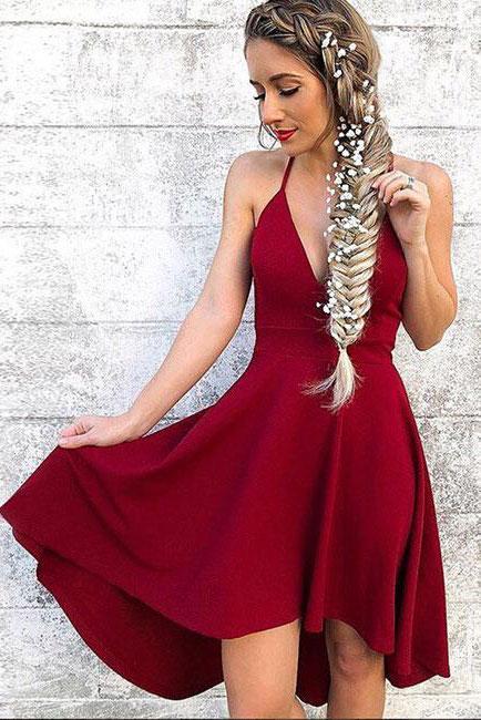 BURGUNDY COCKTAIL DRESS Homecoming Dresses Karsyn 17975