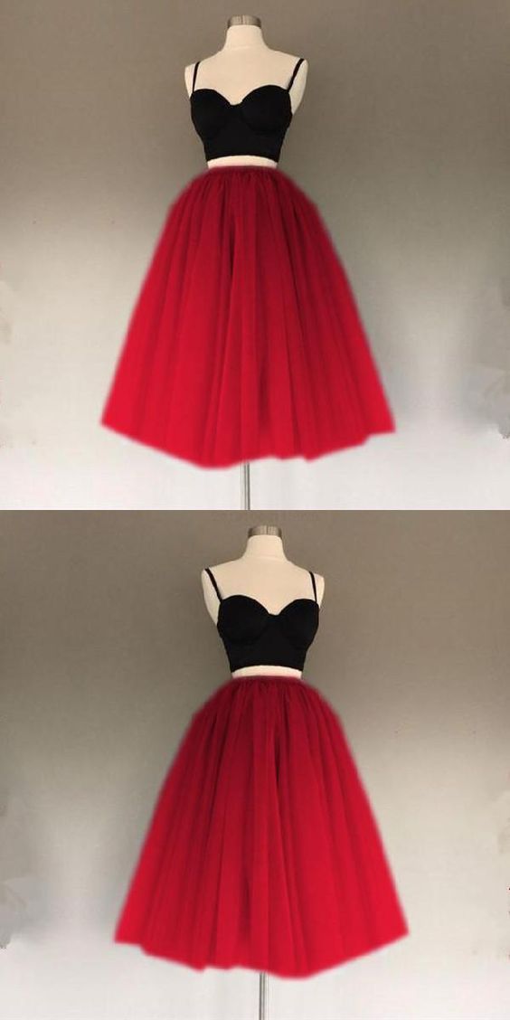 Custom Made Splendid Short Two Piece Short Tulle Gowns Marilyn A Line Homecoming Dresses 1868