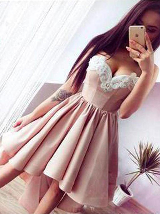 Sweetheart Neck Homecoming Dresses A Line Val 189