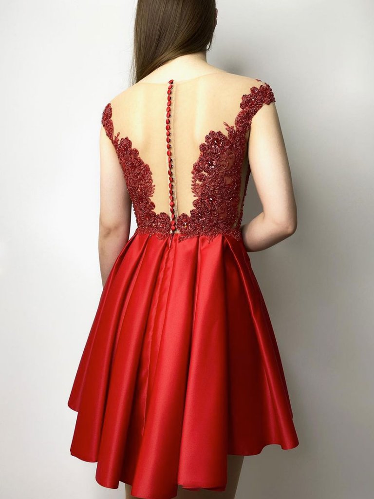 RED Pam Homecoming Dresses 22434