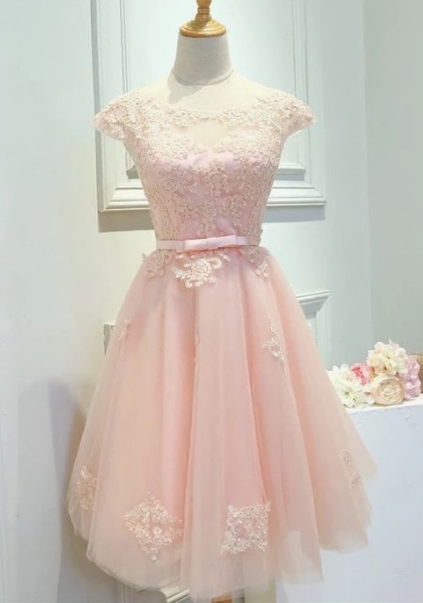 Pink Homecoming Dresses Jaidyn Modest 2405