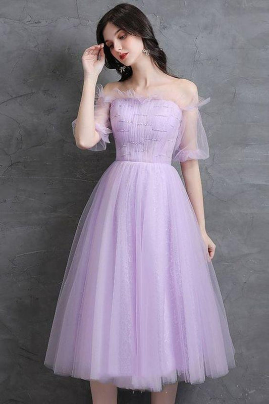 Adrienne Homecoming Dresses Lavender 24515