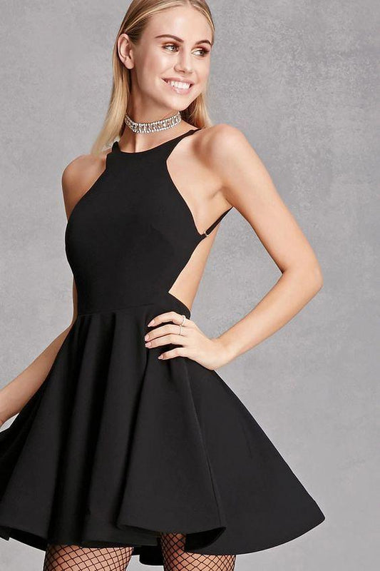 Dress Cocktail Xiomara Homecoming Dresses Short Black 2574