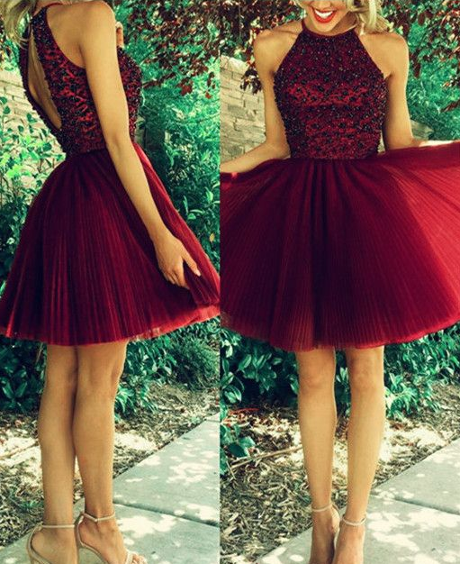 Burgundy Hater Homecoming Dresses Margery 4362