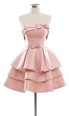 With Micah Homecoming Dresses Pink Bowknot 4551