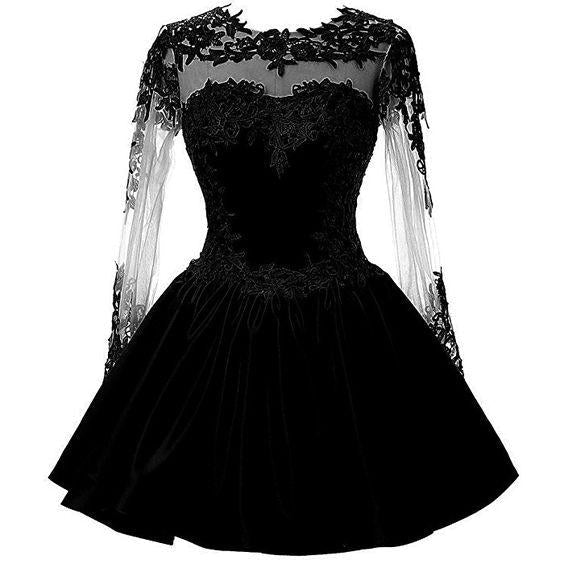 Black Homecoming Dresses Abigail Lace With 5647