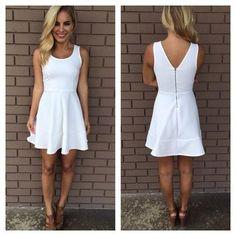 White Susanna Homecoming Dresses A Line Short 6792