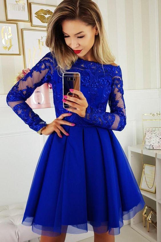 Homecoming Dresses Hedda Royal Blue 6908