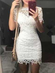 See Through Bodycon Kamryn Lace Homecoming Dresses Mini 7039