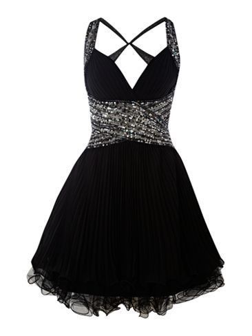 Cute Black Marissa Homecoming Dresses 8875